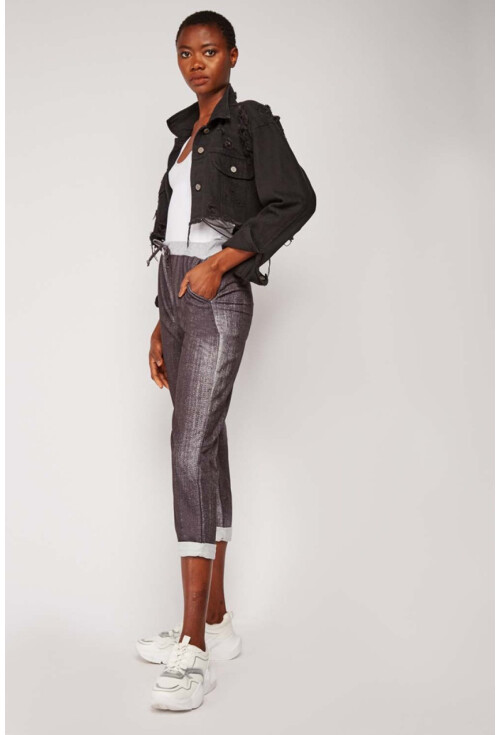 6508 Baskılı Jogger Pantolon