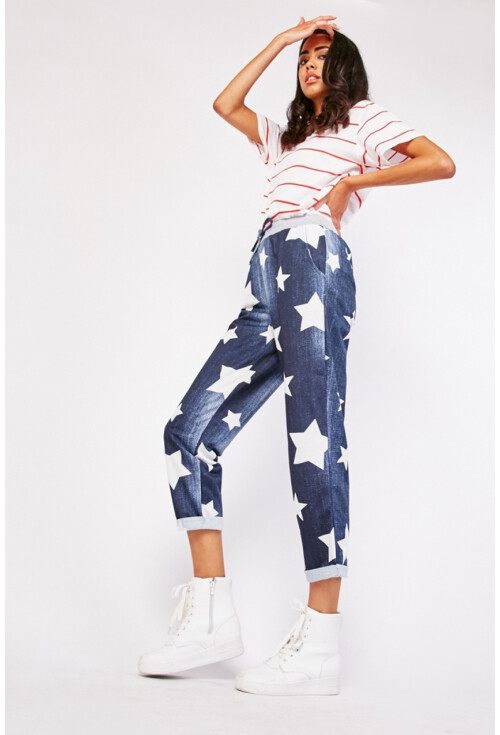 6508 Baskılı Jogger Pantolon