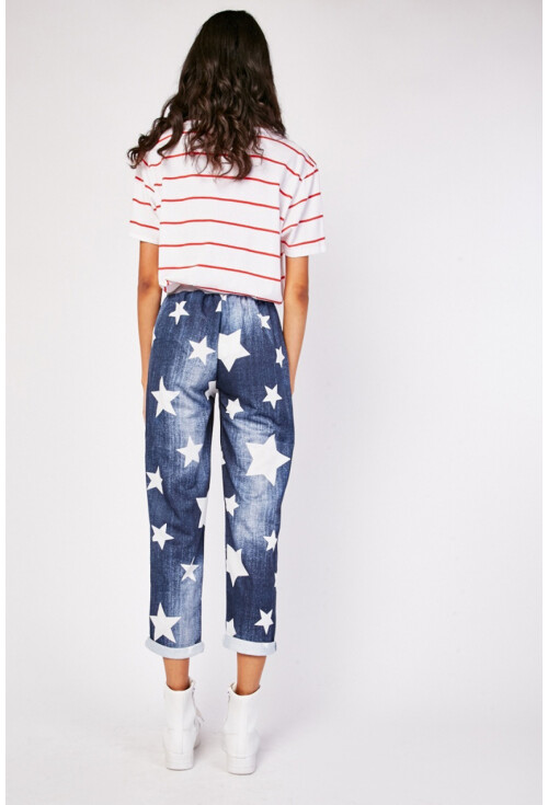 6508 Baskılı Jogger Pantolon