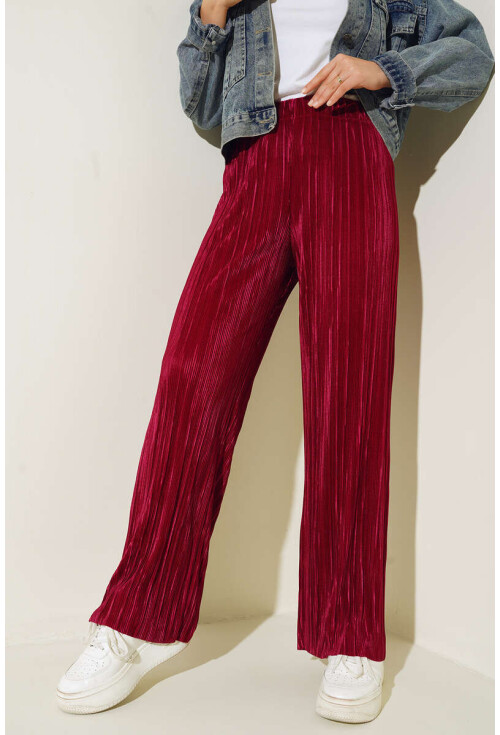 6606 Piliseli Parlak Pantolon
