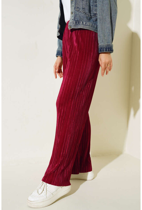 6606 Piliseli Parlak Pantolon