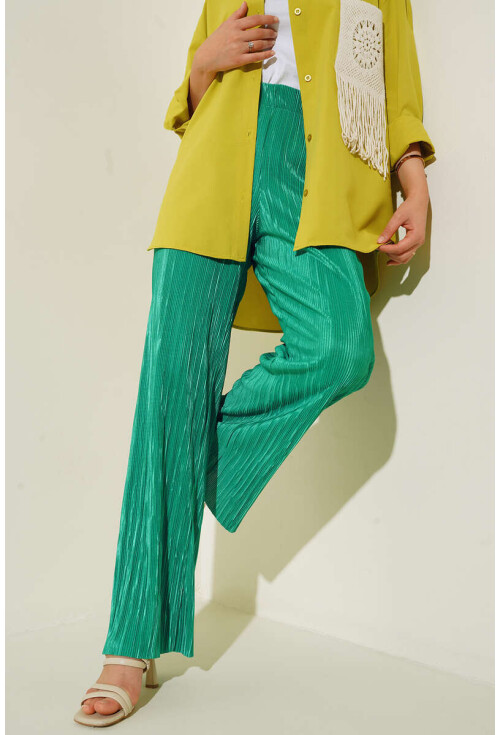 6606 Piliseli Parlak Pantolon