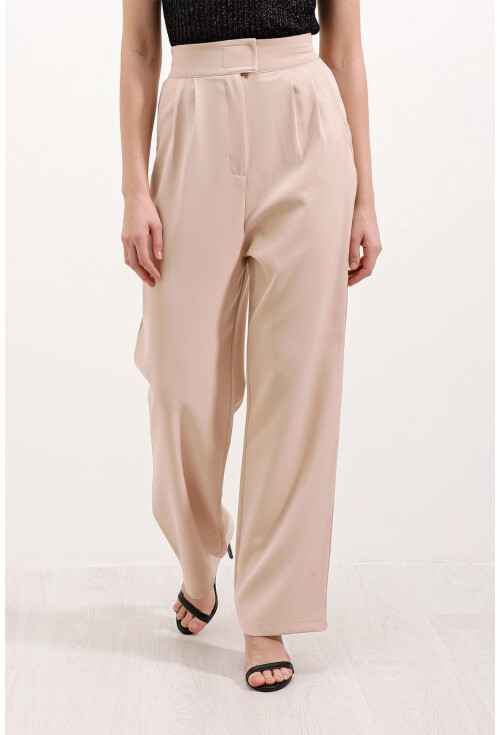 6612 High-Waist Fabric Pants