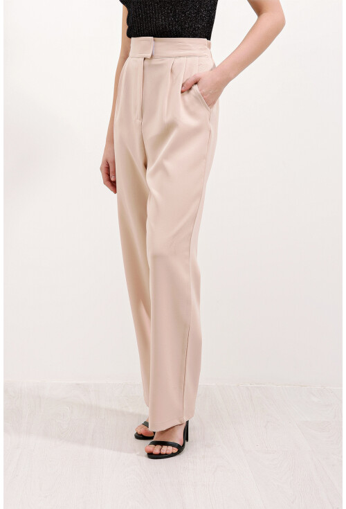 6612 High-Waist Fabric Pants