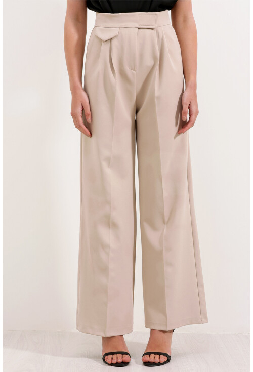 6645 High-Waist Velcro Palazzo Pants