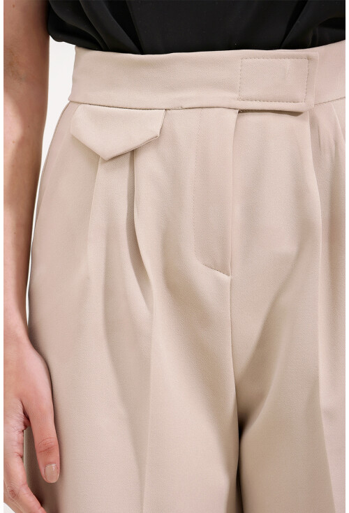 6645 High-Waist Velcro Palazzo Pants