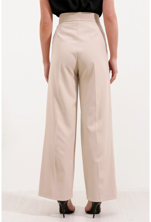 6645 High-Waist Velcro Palazzo Pants