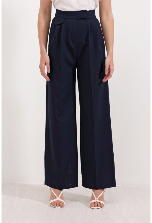 6645 High-Waist Velcro Palazzo Pants