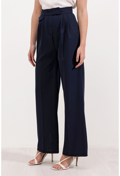 6645 High-Waist Velcro Palazzo Pants