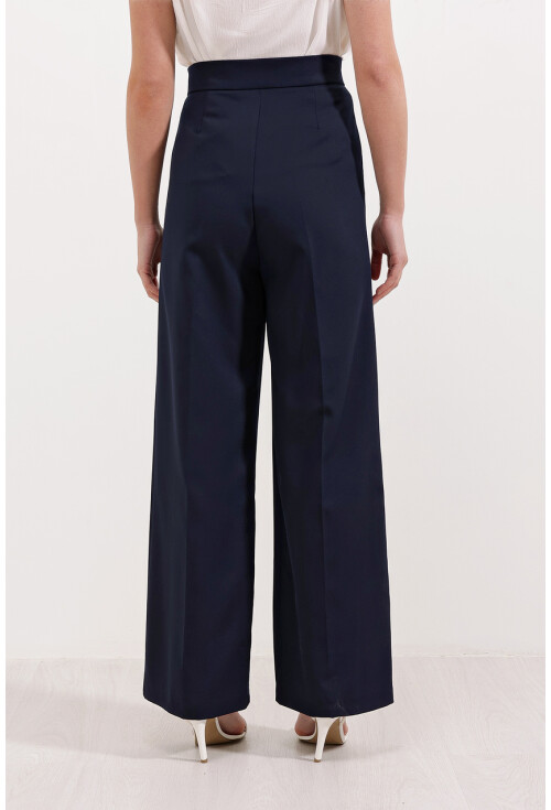 6645 High-Waist Velcro Palazzo Pants