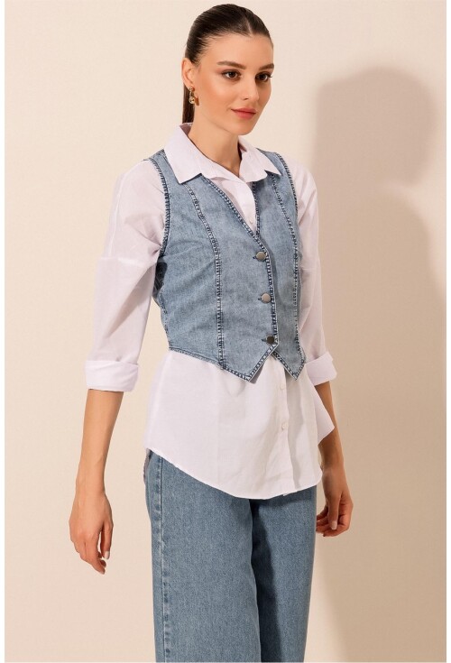 6791 Denim Yelek