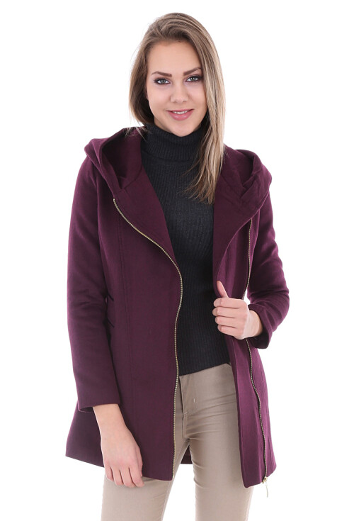 9002 Fermuarlı Kaşe Kaban
