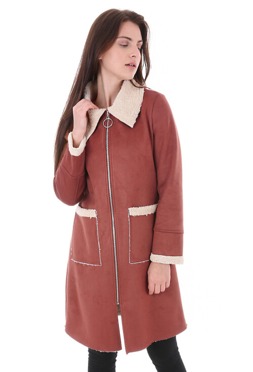 9051 Kürklü Süet Kaban