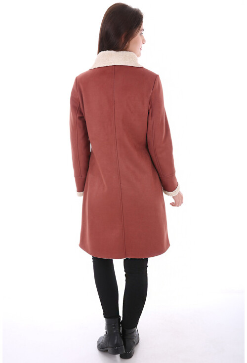 9051 Kürklü Süet Kaban