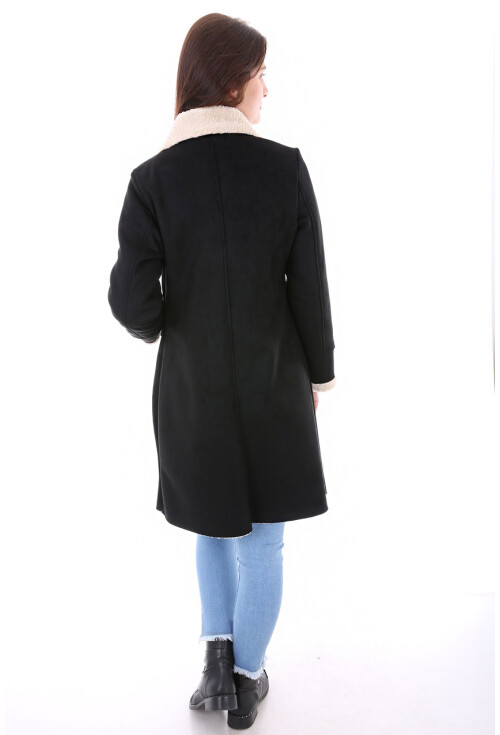 9051 Kürklü Süet Kaban