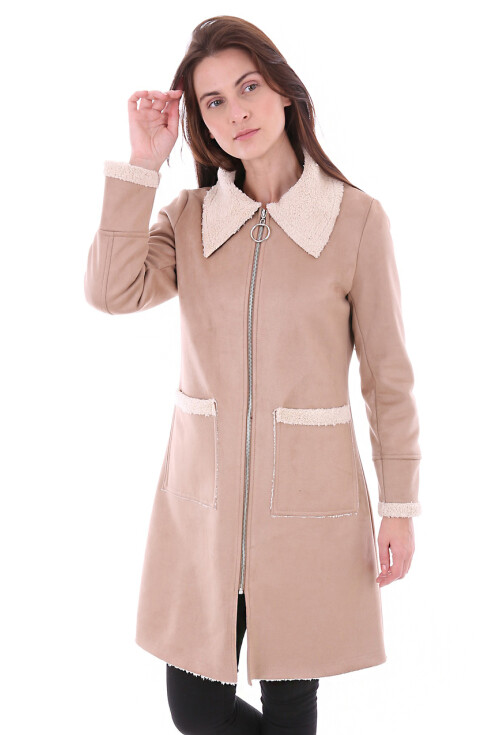 9051 Kürklü Süet Kaban