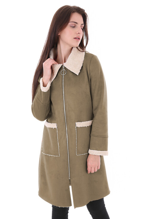 9051 Kürklü Süet Kaban