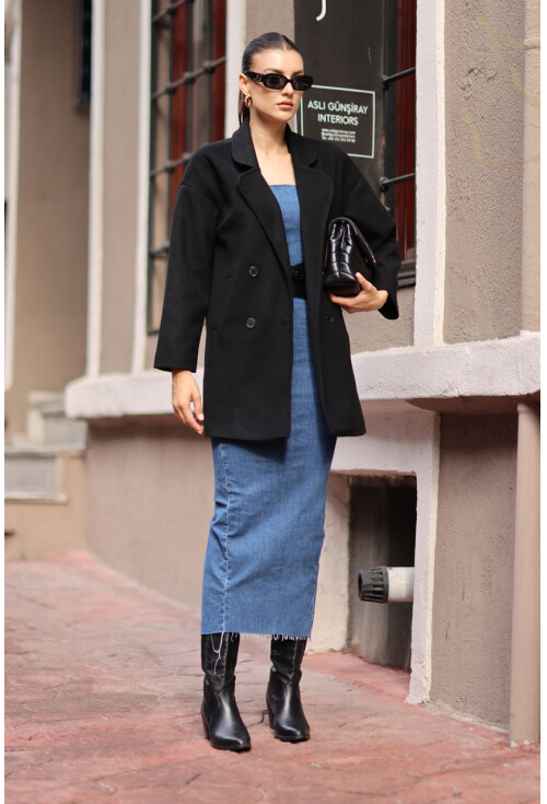 9116 Double-Breasted Wool Coat