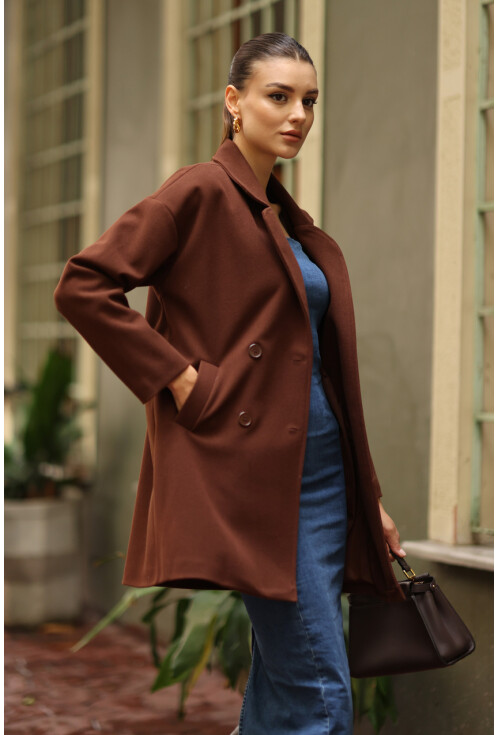 9116 Double-Breasted Wool Coat