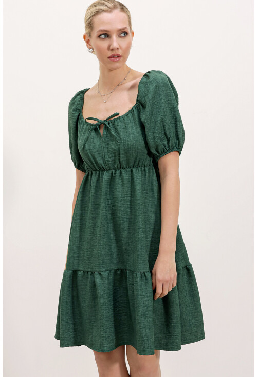 2351 Flared Poplin Dress