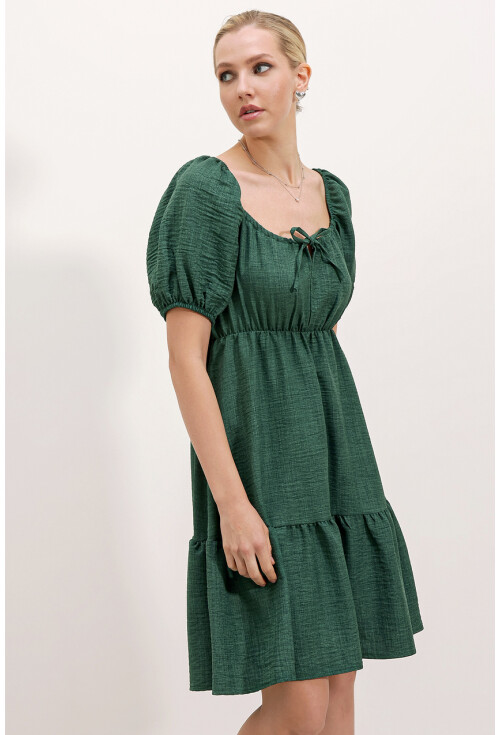 2351 Flared Poplin Dress