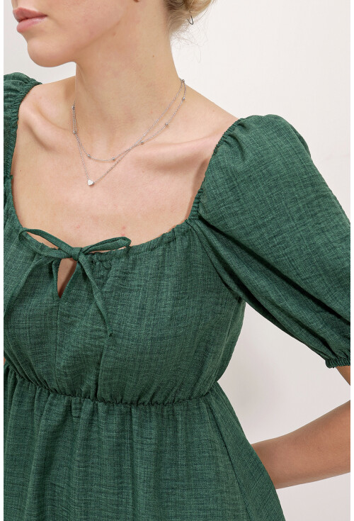 2351 Flared Poplin Dress