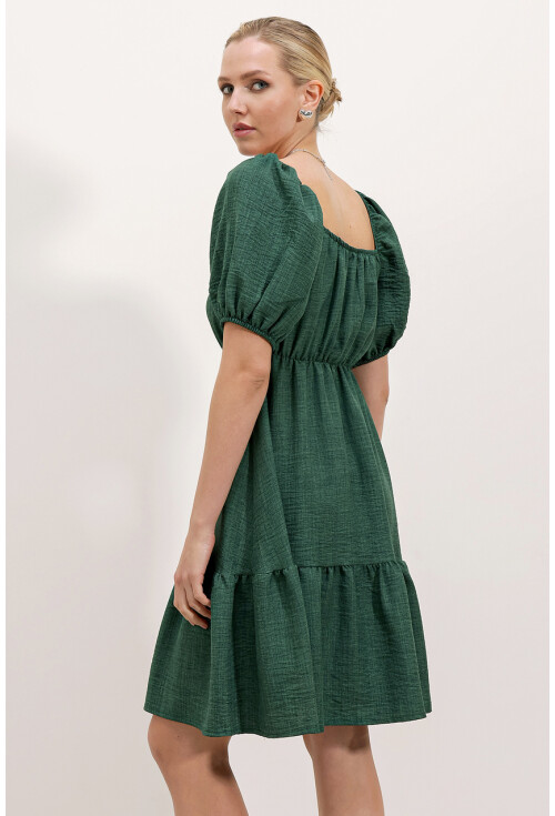 2351 Flared Poplin Dress
