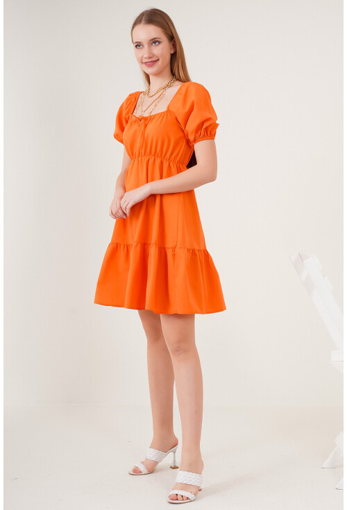 2351 Kloş Poplin Elbise