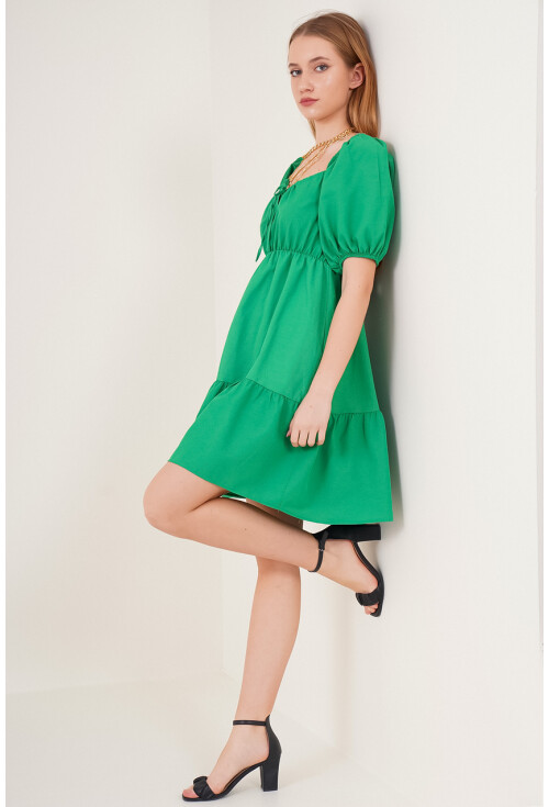 2351 Kloş Poplin Elbise