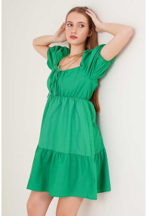 2351 Kloş Poplin Elbise