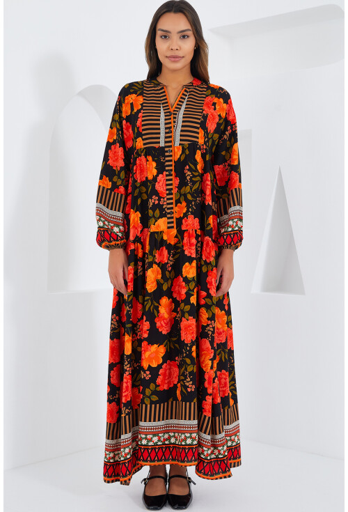 2423 Authentic Patterned Dress