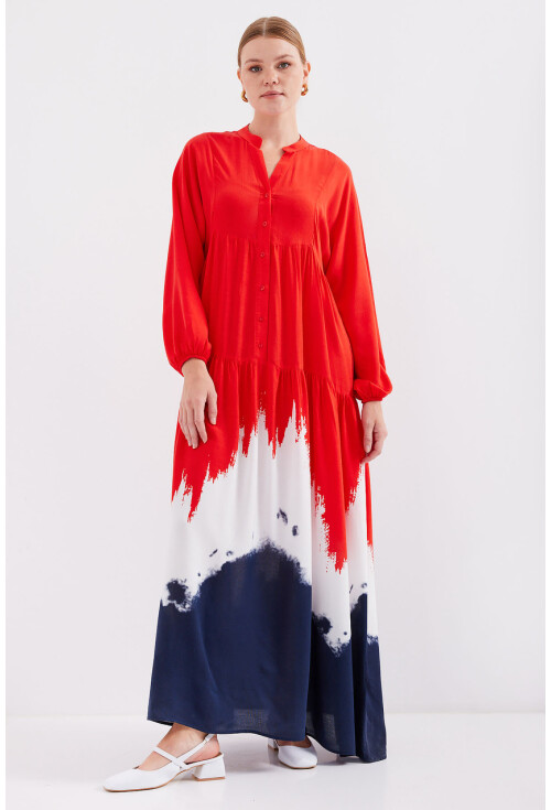 2423 Authentic Patterned Dress