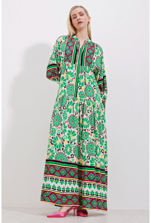 2423 Authentic Patterned Dress