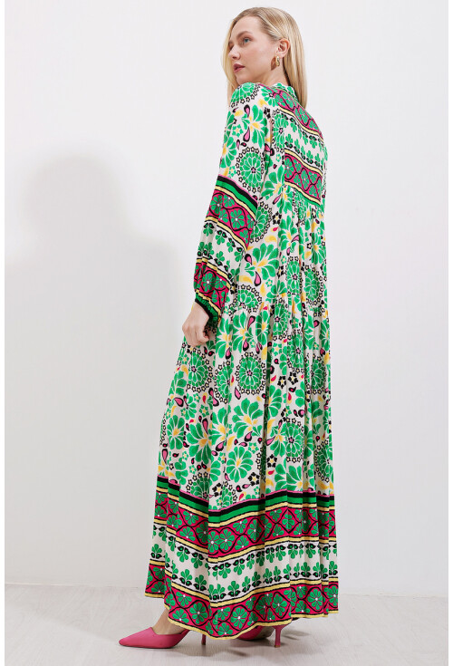 2423 Authentic Patterned Dress