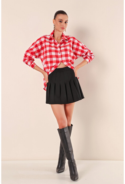 3900 Oversize Uzun Basic Gömlek