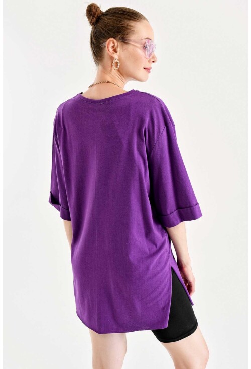 4157 Beautiful Yazılı T-Shirt