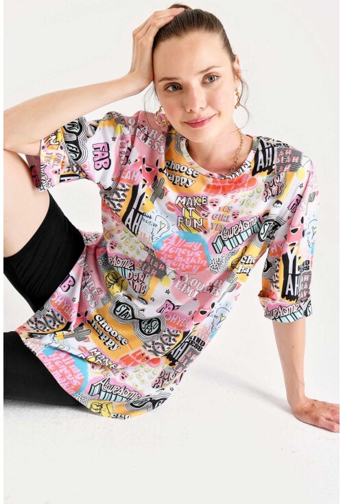 4165 Grafik Desen T-Shirt