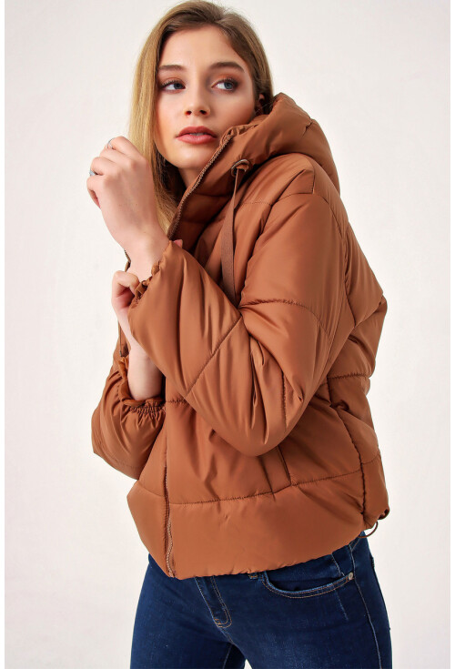 5117 Kapşonlu Şişme Mont