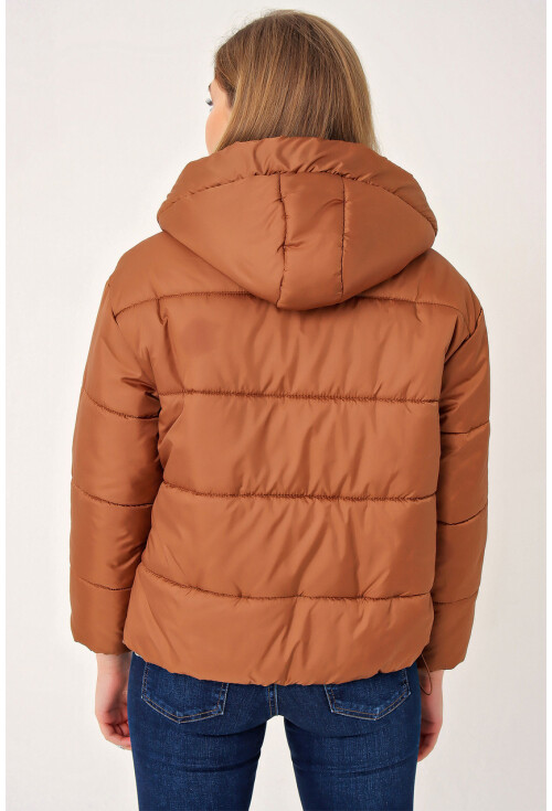 5117 Kapşonlu Şişme Mont