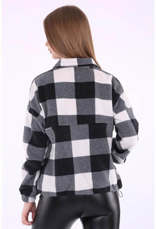 55303 Kanguru Cep Yakalı Polar Sweatshırt