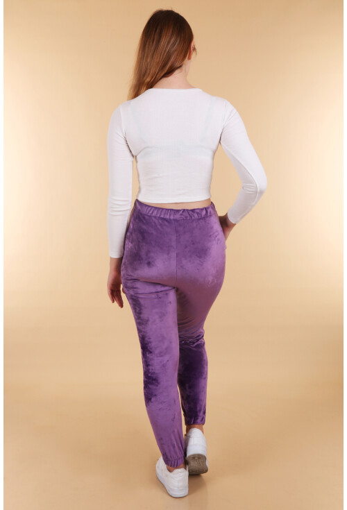 55370 Kadife Jogger Eşofman