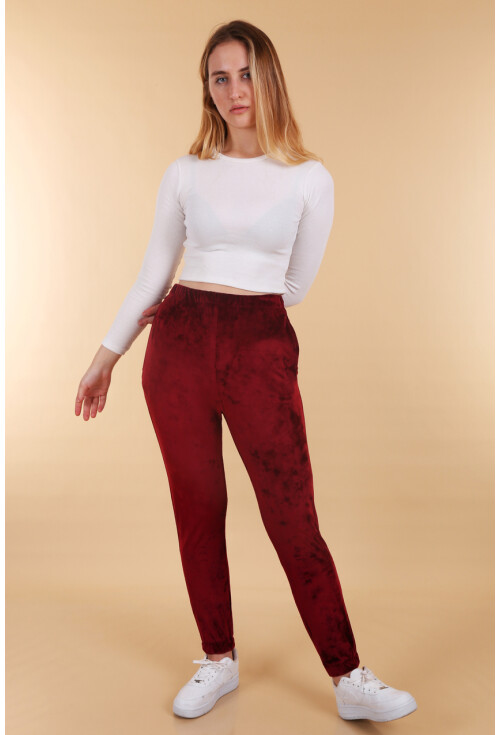 55370 Kadife Jogger Eşofman