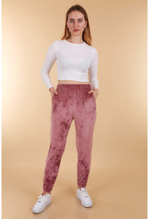 55370 Kadife Jogger Eşofman