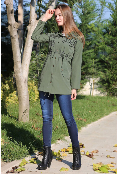 5581 Baskılı Kapş.Ceket