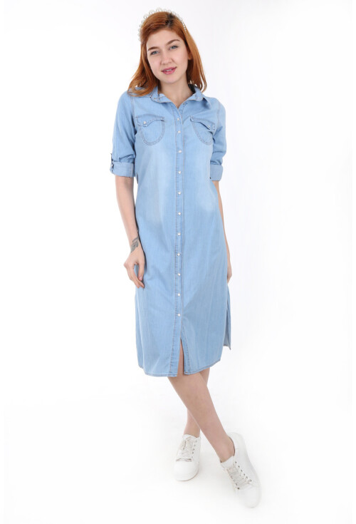 5603 Boydan Çıtçıtlı Tunik