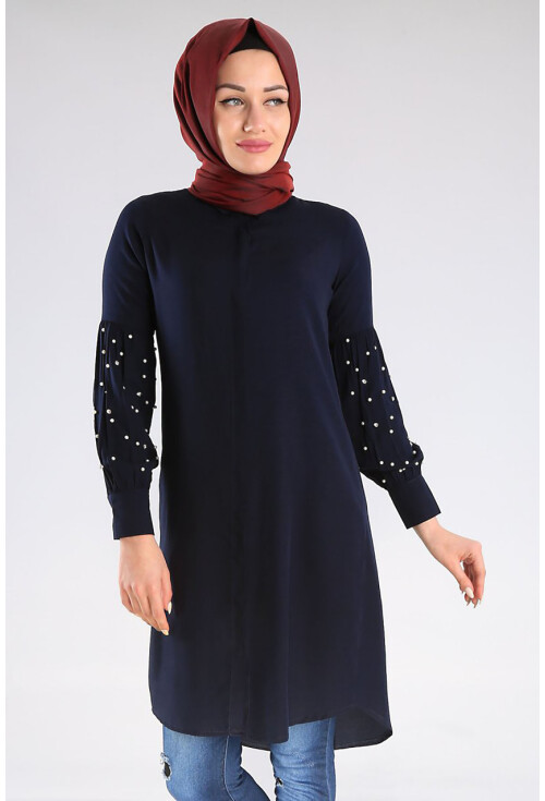 5624 İncili Tesettür Tunik