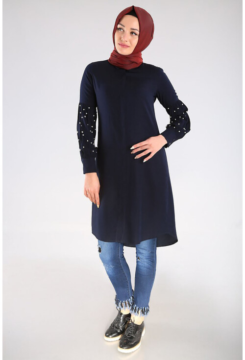 5624 İncili Tesettür Tunik