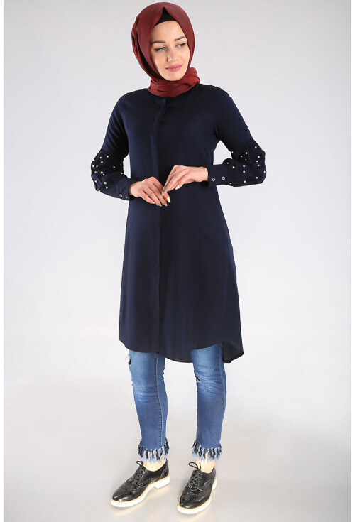 5624 İncili Tesettür Tunik