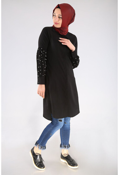 5624 İncili Tesettür Tunik
