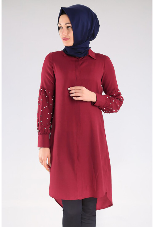 5624 İncili Tesettür Tunik